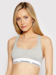 Calvin Klein Underwear Biustonosz top F3785E Szary. Szare biustonosze Calvin Klein Underwear, s, bez wzorów, z bawełny, bez kołnierzyka, bez ramiączek. Za 99.99 zł.