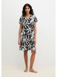 Marc O´Polo Bodywear Sukienka w kolorze czarno-białym rozmiar: XL. Czarne sukienki na co dzień, xl, bez wzorów, bez kołnierzyka, bez ramiączek, mini, proste. Za 134.95 zł.