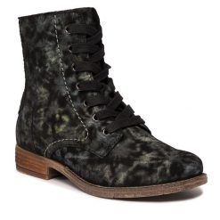 Botki Josef Seibel. Niebieskie botki Josef Seibel, bez wzorów, bez obcasa, na płaskiej podeszwie, bez zapięcia. Za 489.99 zł.