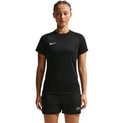Damska koszulka piłkarska Nike Dri-FIT Park VIII. Czarne bluzki Nike, bez wzorów, z poliesteru, sportowe, bez kołnierzyka, bez ramiączek. Za 66.99 zł.