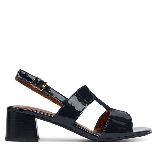 Sandały Ara. Niebieskie sandały Ara, bez wzorów, bez obcasa, na słupku, bez zapięcia. Za 489.99 zł.