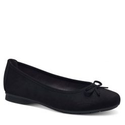 Baleriny Jana. Czarne baleriny JANA, bez wzorów, bez obcasa. Za 129.99 zł.