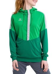Damska bluza z kapturem Erima Squad. Czerwone bluzy Erima, bez wzorów, z bawełny, z kapturem. Za 207.25 zł.