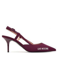 Szpilki LOVE MOSCHINO. Czerwone szpilki Love Moschino, bez wzorów, bez obcasa, na szpilce, bez zapięcia. Za 819.99 zł.