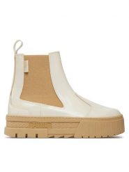 Puma Sztyblety Mayze Chelsea Jelly Wns 393626 03 Biały. Białe botki Puma, bez wzorów, ze skóry, bez obcasa, na płaskiej podeszwie, bez zapięcia. Za 649.99 zł.