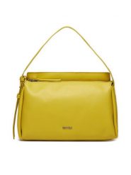 Calvin Klein Torebka Gracie Shoulder Bag K60K611661 Żółty. Żółte torebki klasyczne Calvin Klein, bez wzorów, ze skóry, bez dodatków. Za 749.99 zł.