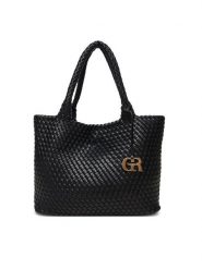 Gino Rossi Torebka TYLO-2 Czarny. Czarne shopper Gino Rossi, bez wzorów, z materiału, bez dodatków. Za 299.99 zł.