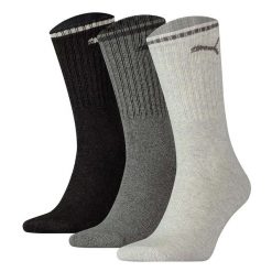 Puma Skarpety Sport Crew Stripe 3-Pack 90794103. Szare skarpety Puma, bez wzorów. Za 43.99 zł.