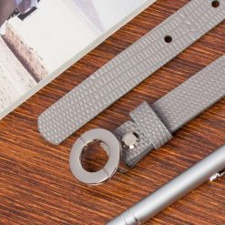 Pasek skórzany BELTIMORE r.80-95 cm O18 szary. Szare paski bez wzorów. Za 49.99 zł.