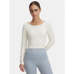 Damska Koszulka Z Długim Rękawem Longsleeve Under Armour. Brązowe bluzki Under Armour, bez wzorów, sportowe, bez kołnierzyka, bez ramiączek. Za 169.99 zł.