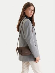 MICHAEL Michael Kors Torebka Sm Tz Xbody 32R6G9JC1B Brązowy. Brązowe listonoszki MICHAEL Michael Kors, bez wzorów, ze skóry, bez dodatków. Za 859.99 zł.