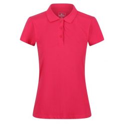 Damska Koszulka Polo Sinton. Czerwone koszulki polo Regatta, bez wzorów, bez kołnierzyka, bez ramiączek. Za 57.99 zł.
