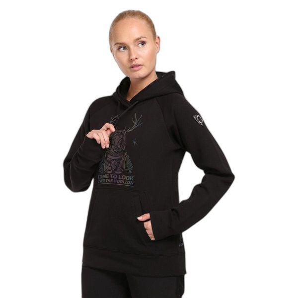 Bluza damska Kilpi Ltd Bellatrix. Czarne bluzy Kilpi, l, bez wzorów, bez kaptura. Za 215.49 zł.