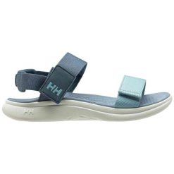 Sandały damskie Helly Hansen Belmond. Niebieskie sandały Helly Hansen, bez wzorów, z gumy, klasyczne, bez obcasa, bez zapięcia. Za 367.85 zł.