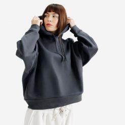 Bluza z kapturem damska Elementals. Szare bluzy DECATHLON, s, bez wzorów, z bawełny, z kapturem. W wyprzedaży za 139.99 zł.