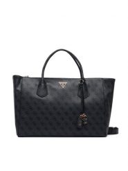 Guess Torebka Marissa Logo HWSG24 82240 Szary ciemny. Szare shopper Guess, z aplikacjami, ze skóry, bez dodatków. Za 674.99 zł.