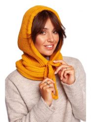 Be Wear Szal-koło w kolorze musztardowym - 28 x 56 cm rozmiar: onesize. Pomarańczowe szaliki Be Wear, bez wzorów, z materiału. Za 113.95 zł.