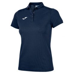 Damska koszulka polo Joma Hobby. Niebieskie bluzki Joma, l, bez wzorów, z bawełny, bez kołnierzyka, bez ramiączek. Za 230.50 zł.