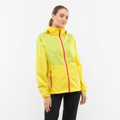 Kurtka przeciwdeszczowa damska Viking Rainier Lady. Żółte kurtki sportowe Viking, xl, bez wzorów, bez kaptura, trekkingowe. Za 189.90 zł.