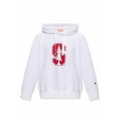 Bluza sportowa damska Champion 115110WW001WHT. Białe bluzy Champion, xs, bez wzorów, z kapturem. Za 338.00 zł.