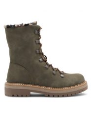 Jenny Fairy Botki EVIE WS2911-06 Khaki. Brązowe botki Jenny Fairy, bez wzorów, z syntetyku, bez obcasa, na płaskiej podeszwie, bez zapięcia. Za 179.99 zł.