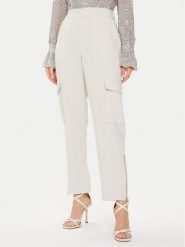Karen by Simonsen Spodnie materiałowe Nina10104876 Beżowy Straight Fit. Brązowe spodnie materiałowe Karen by Simonsen, bez wzorów, z materiału. Za 289.99 zł.