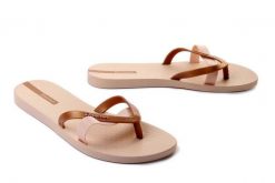 IPANEMA Kirei FEM 81805 beige/gold, klapki japonki damskie. Brązowe klapki Ipanema, bez wzorów, bez obcasa. Za 63.99 zł.