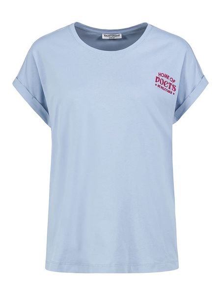 Sublevel Koszulka w kolorze błękitnym rozmiar: M. Niebieskie bluzki Sublevel, m, bez wzorów, z bawełny, bez kołnierzyka, bez ramiączek. Za 43.99 zł.