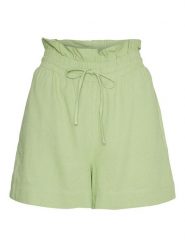 Vero Moda Szorty "Mymilo" w kolorze jasnozielonym rozmiar: XS. Zielone szorty Vero Moda, bez wzorów, z wiskozy, klasyczne, z podwyższonym stanem. Za 28.58 zł.
