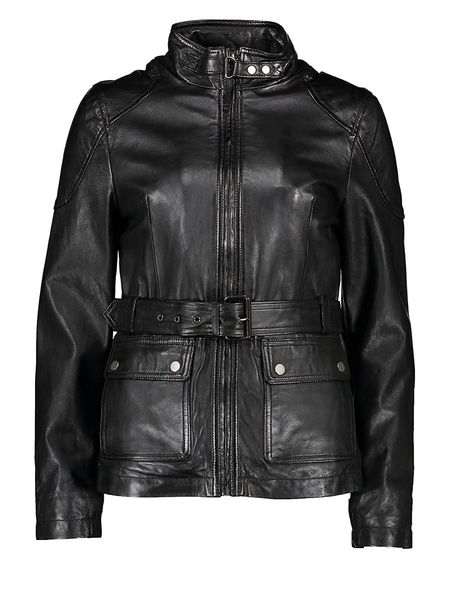 7eleven Skórzana kurtka "Kati" w kolorze czarnym rozmiar: 38. Czarne kurtki 7eleven, bez wzorów, ze skóry, bez kaptura. Za 323.50 zł.