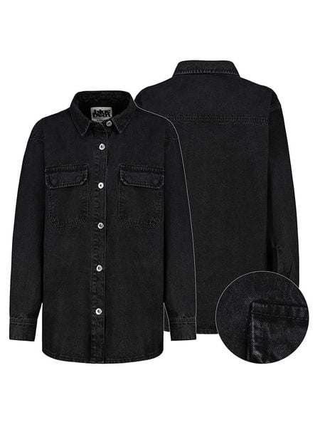 Sublevel Koszula dżinsowa w kolorze czarnym rozmiar: XXL. Czarne koszule Sublevel, xxl, bez wzorów, z bawełny, bez kołnierzyka, bez ramiączek. Za 78.10 zł.