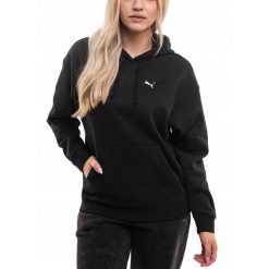 Bluza Damska Puma z Kapturem Bawełniana Sportowa Hoodie Kangurka roz. L. Czarne bluzy Puma, l, bez wzorów, z bawełny, z kapturem. Za 171.00 zł.