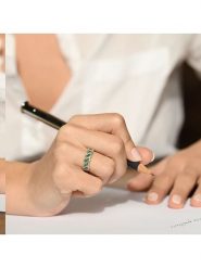 DIAMOND & CO Złoty pierścionek "Green Tarlac" z diamentami rozmiar: 52. Zielone pierścionki Diamond & Co, z diamentem, złote. Za 1,557.99 zł.