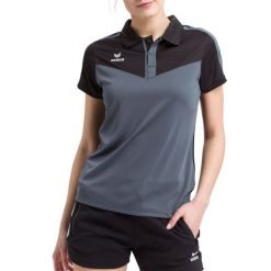 Damska koszulka polo Erima Squad. Czarne koszulki polo Erima, l, bez wzorów, z materiału, bez kołnierzyka, bez ramiączek. W wyprzedaży za 139.35 zł.