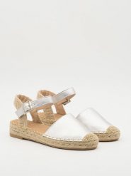 Bellucci Espadryle w kolorze srebrnym rozmiar: 37. Szare espadryle Bellucci, bez wzorów, bez obcasa, bez zapięcia. Za 101.23 zł.