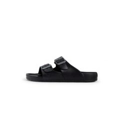 Klapki damskie Fila Matero. Czarne klapki Fila, bez wzorów, bez obcasa. Za 79.00 zł.