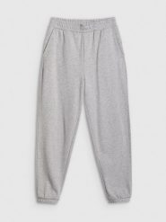4F Spodnie dresowe joggery damskie - szare XL. Szare spodnie dresowe 4f, xl, bez wzorów, z dresówki. Za 149.99 zł.