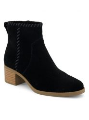 TOMS Skórzane botki "Delilah" w kolorze czarnym rozmiar: 36. Czarne botki Toms, bez wzorów, ze skóry, bez obcasa, bez zapięcia. Za 349.95 zł.