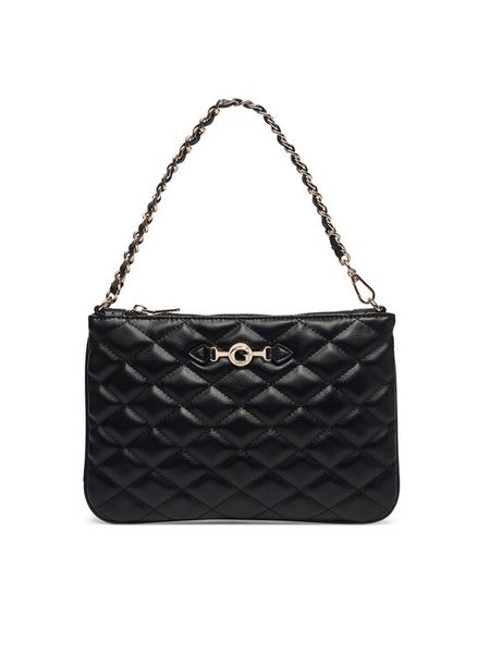 Guess Torebka PW7587 P6474 Czarny. Czarne kopertówki Guess, z aplikacjami, ze skóry, bez dodatków. Za 264.99 zł.