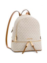 MICHAEL Michael Kors Plecak Rhea Zip 30S7GEZB1B Beżowy. Brązowe plecaki MICHAEL Michael Kors, bez wzorów, ze skóry. Za 1,099.00 zł.