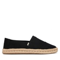 Espadryle Toms. Czarne espadryle Toms, bez wzorów, bez obcasa, bez zapięcia. Za 319.99 zł.