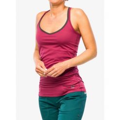 Top wspinaczkowy damski Ocun Corona Top. Czerwone koszulki sportowe Ocun, bez wzorów, bez ramiączek. Za 125.99 zł.