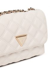 Guess Torebka Giully II Mini HWQG96 73740 Biały. Białe torebki klasyczne Guess, z aplikacjami, ze skóry, bez dodatków. Za 549.99 zł.