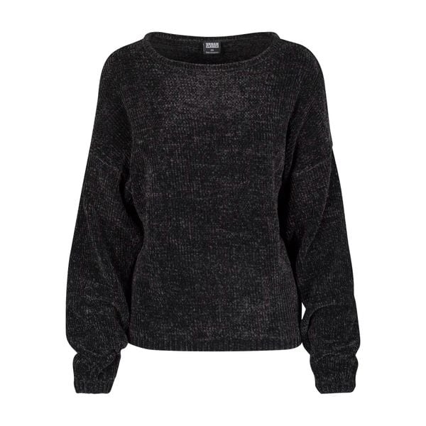 Bluza damska Urban Classic chenille. Czarne bluzy Urban Classics, xs, bez wzorów, z poliesteru, bez kaptura. Za 181.45 zł.