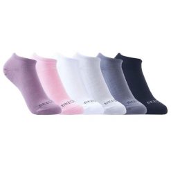 Skarpetki sportowe damskie 6pk Womens No Show Socks. Skarpety Skechers, bez wzorów, z materiału. Za 89.99 zł.
