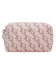 Guess Kosmetyczka w kolorze jasnoróżowym - 17 x 10 x 6 cm rozmiar: onesize. Różowe kufry i kosmetyczki Guess, z aplikacjami, z materiału, bez dodatków. Za 189.74 zł.