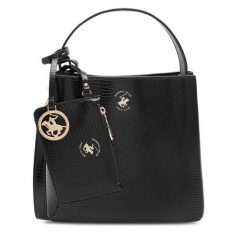 Torebka Beverly Hills Polo Club. Czarne torebki klasyczne Beverly Hills Polo Club, bez wzorów, bez dodatków. Za 199.99 zł.