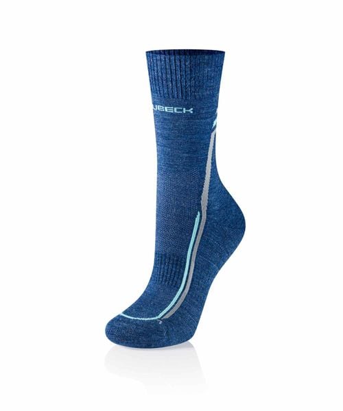 Skarpety damskie Brubeck TREKKING MERINO LIGHT. Fioletowe skarpety Brubeck, bez wzorów, z materiału. Za 64.99 zł.