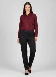 Eleganckie grafitowe spodnie Jeangaliny02 o kroju regular PLUS SIZE XXL OVERSIZE JESIEŃ. Szare spodnie materiałowe Moda Size Plus Iwanek, na co dzień, plus size, bez wzorów, z bawełny, plus size. Za 199.90 zł.