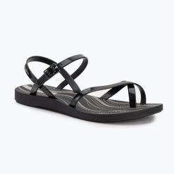 Sandały damskie Ipanema Fashion VII. Czarne sandały Ipanema, bez wzorów, z materiału, bez obcasa, bez zapięcia. Za 99.99 zł.